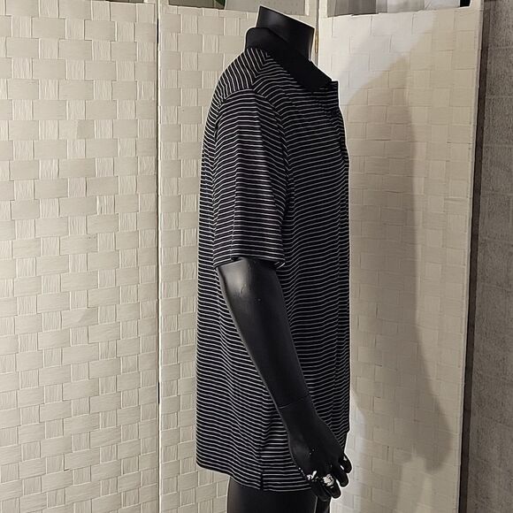 NIKE GOLF TOUR PERFORMANCE DRI-FIT STRIPED PIQUE POLO MEN'S SHIRT - Picture 10 of 16